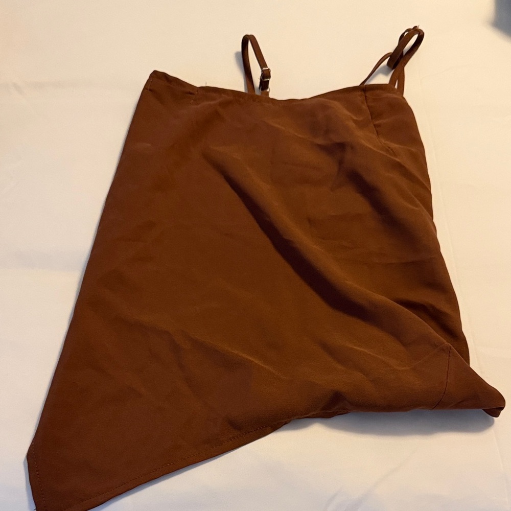 PrettyLittleThing Rust Tank Top